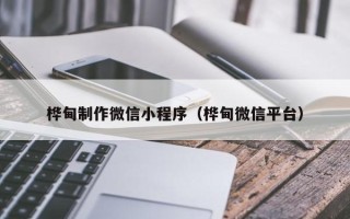 沈阳桦甸制作微信小程序（桦甸微信平台）